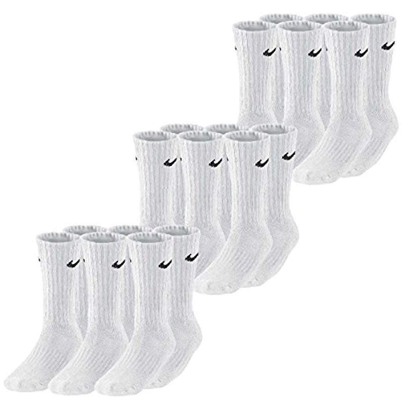 nike value cotton crew socks