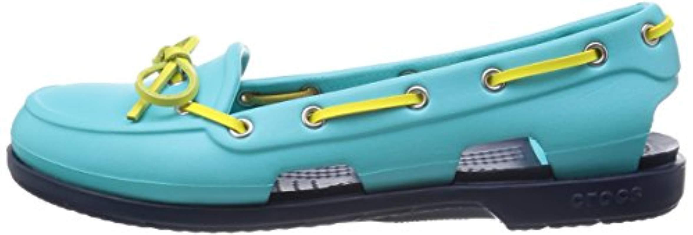 crocs beach line boat shoes