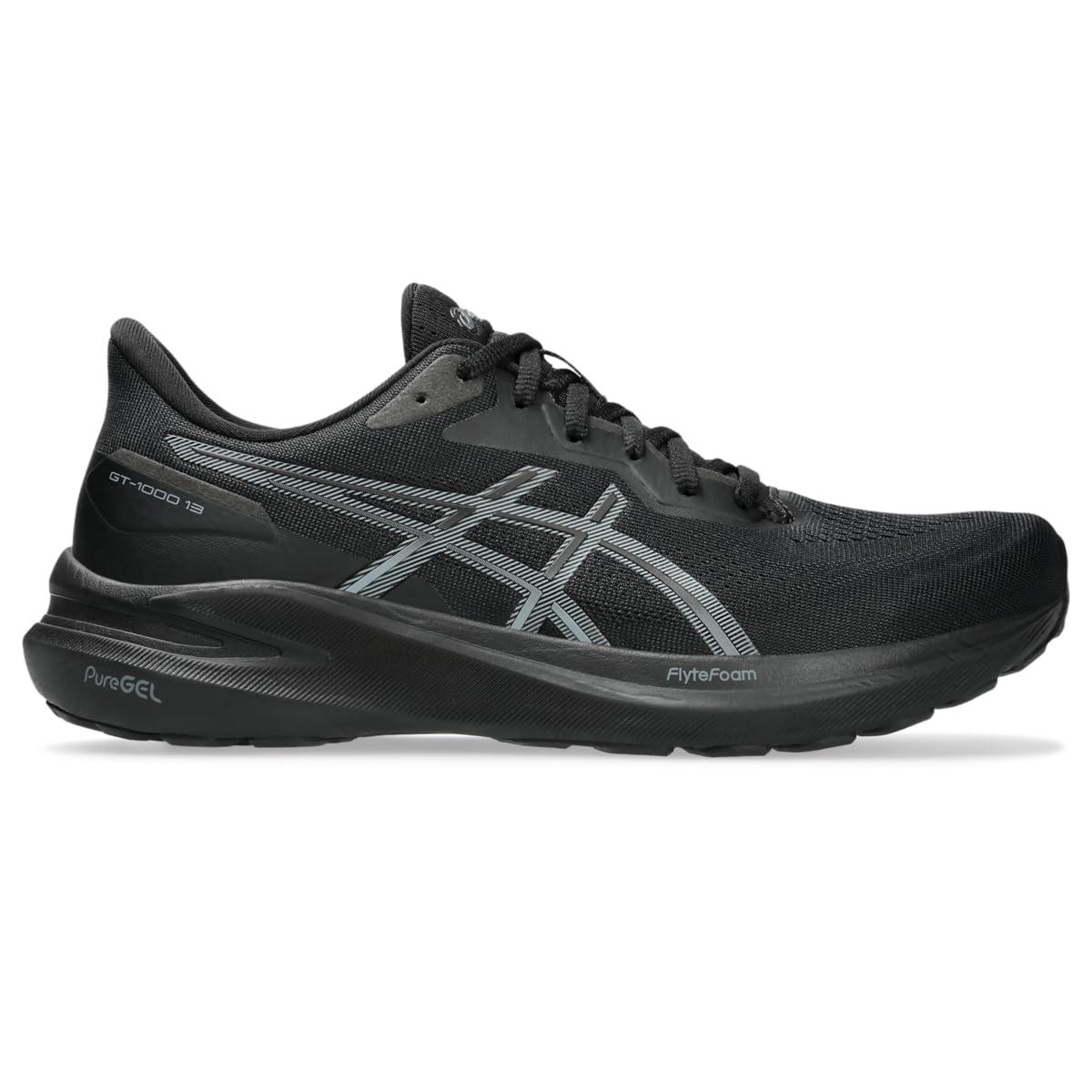 Asics men's gt-1000 7 shoe - black/hazard green online