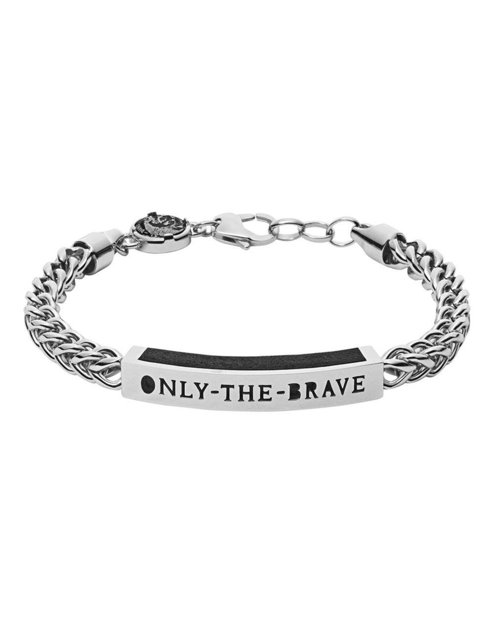 DIESEL Bracelet Only The Brave Made Of Stainless Steel in Metallic for Men  | Lyst UK