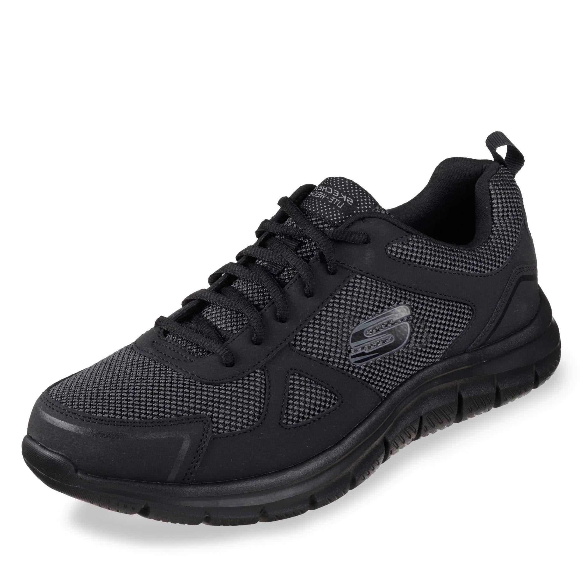 Skechers Leather Track Bucolo Oxford, Black, 12 Uk for Men - Save 51% ...