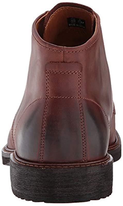 Ecco Leather Kenton Plain Toe Boot Chukka for Men - Lyst