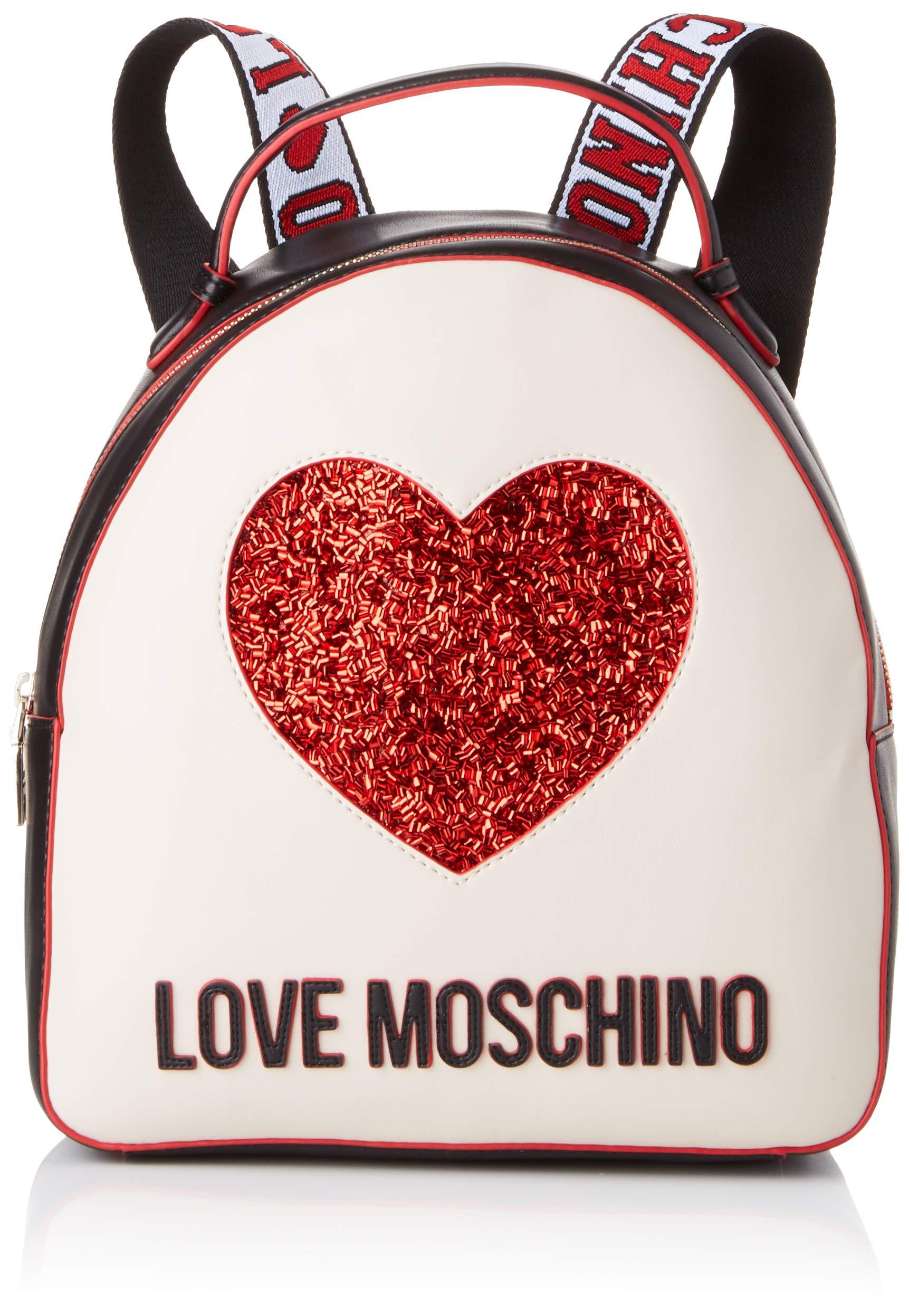Love Moschino Moschino Damen Sequin-Herz-Rucksack Mehrfarbig (Nero/Avorio)  - Lyst