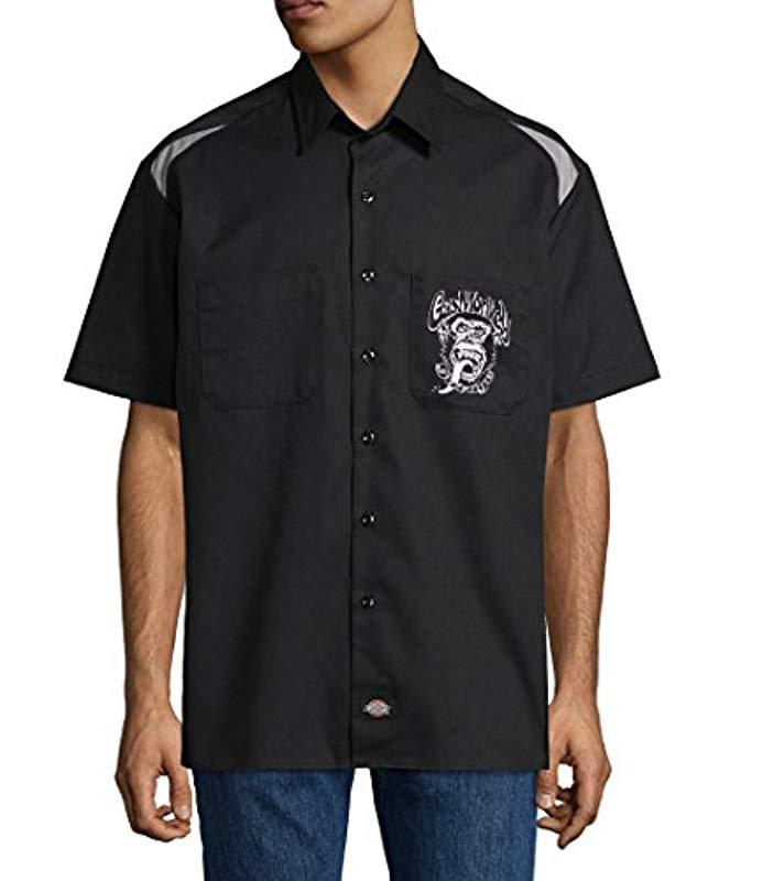 Dickies Gas Monkey Hot Rod Automotive Work Shirt for |
