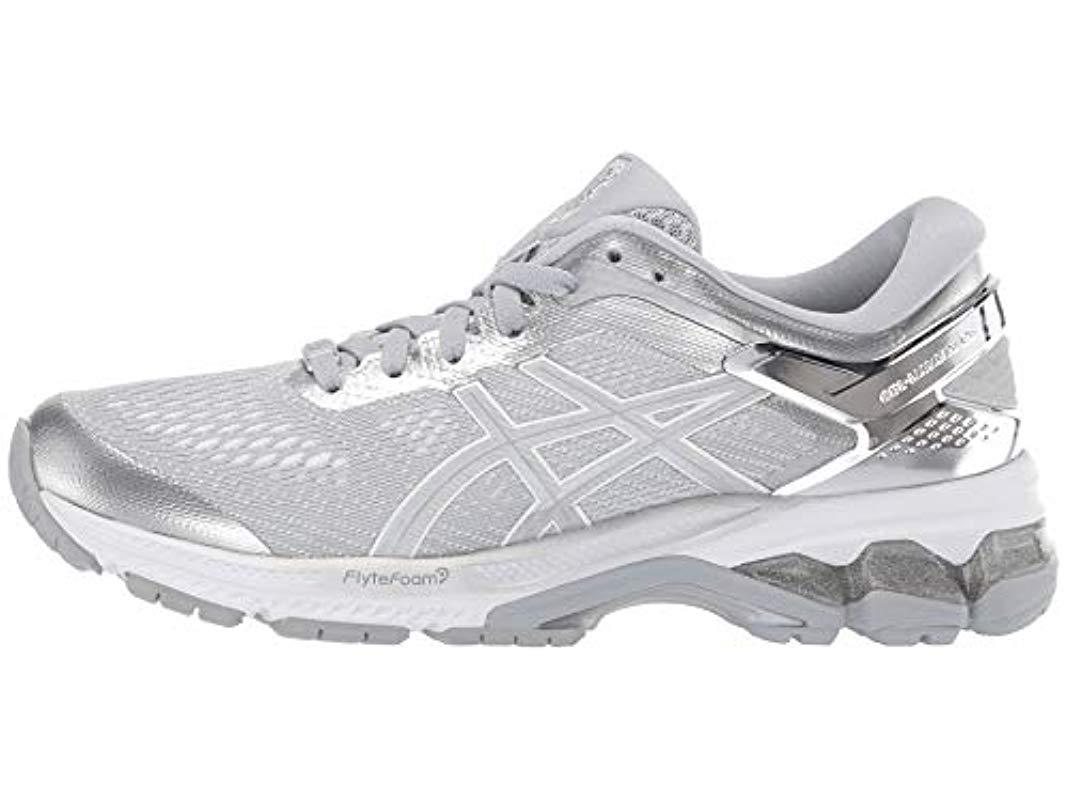 Asics Rubber Gel-kayano 26 Platinum Running Shoes in Grey - Lyst