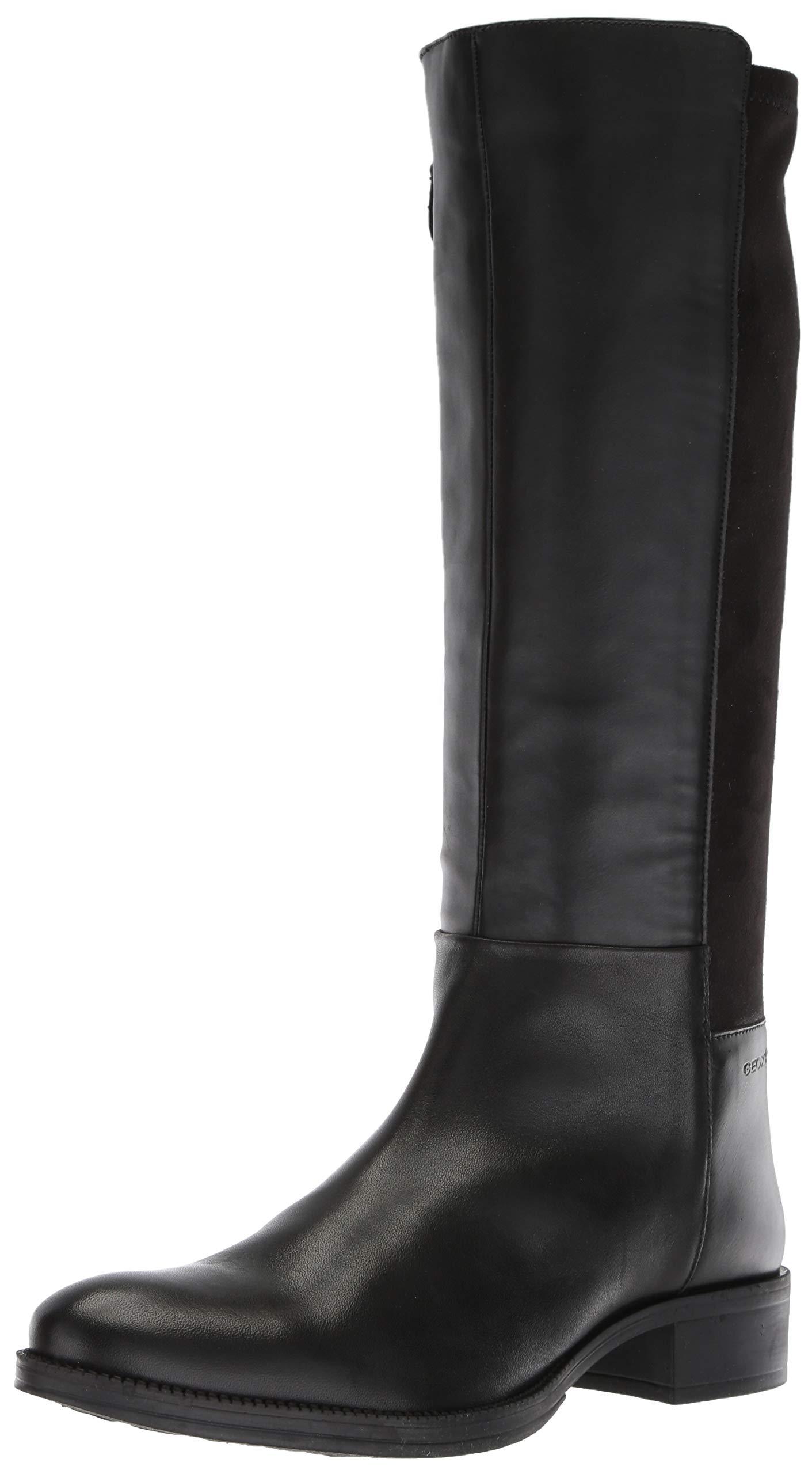 Geox Laceyin 2 Tall Zip Riding Boot Knee High in Black | Lyst UK