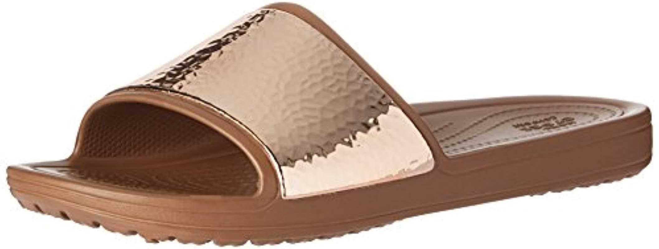 crocs embellished slide