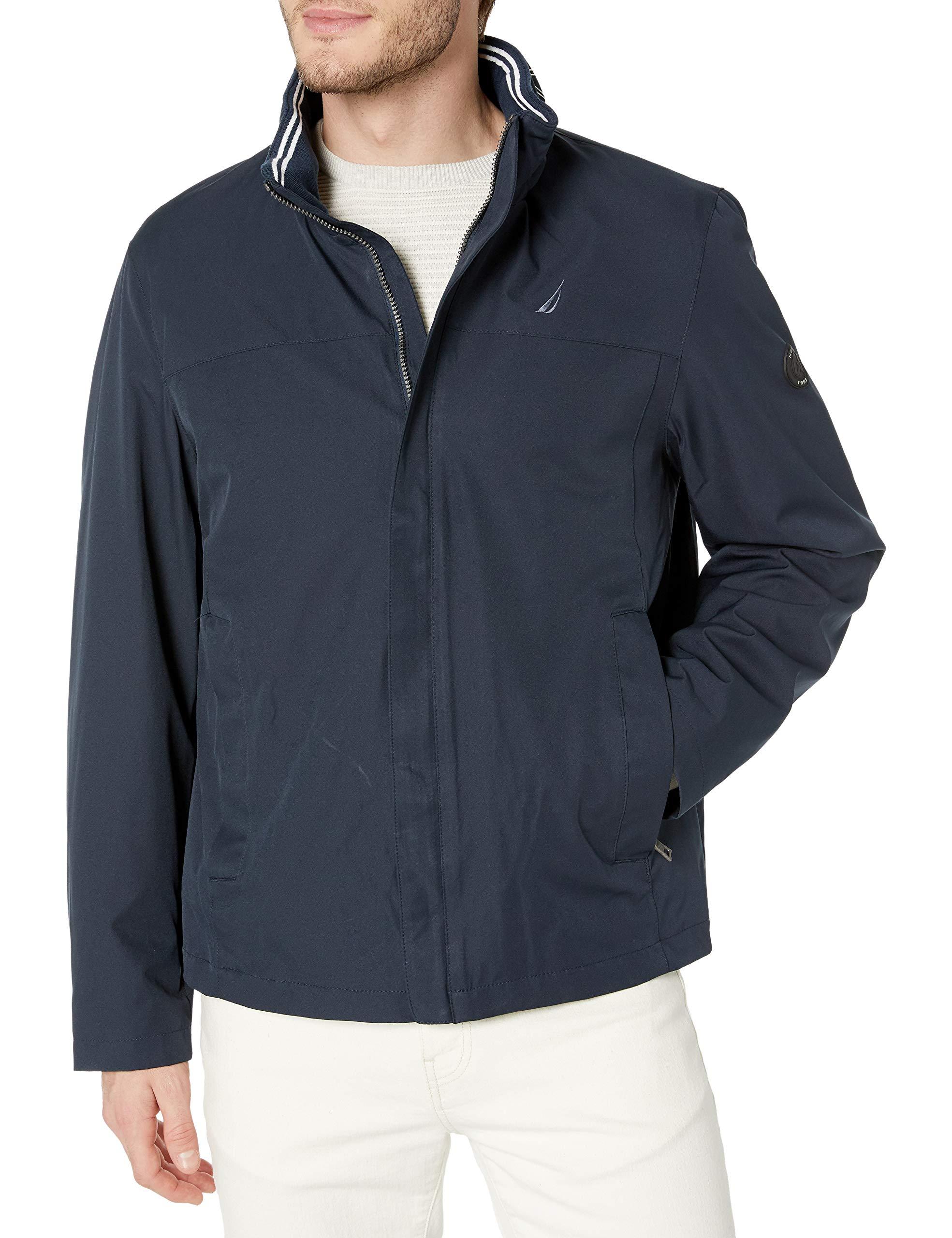 Nautica Long Sleeve Classic Bomber Jacket Outerwear in Blue for Men Lyst