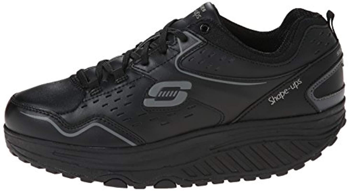 Skechers Shape Ups Perfect Comfort Sneaker in Black | Lyst