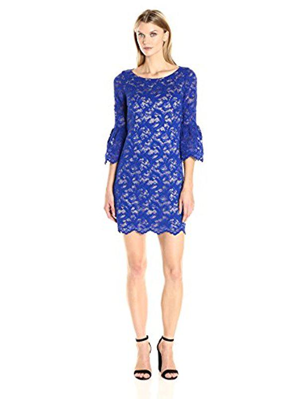 eliza j lace shift dress