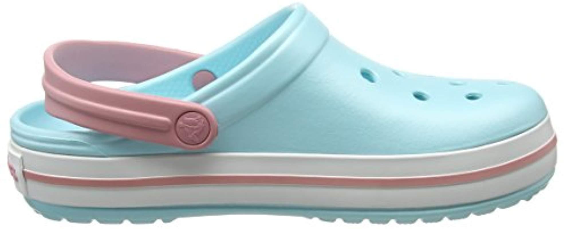 crocband ice blue white