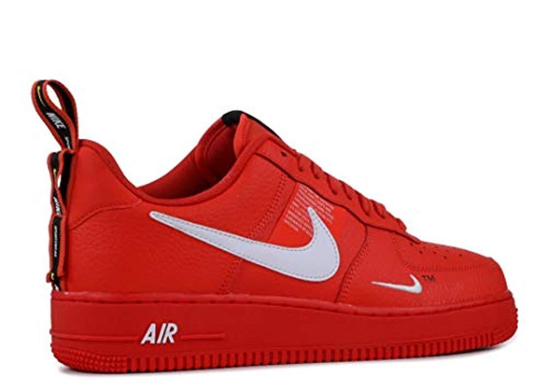 Nike Leather Air Force 1 '07 Lv8 Utility in Red for Men - Lyst