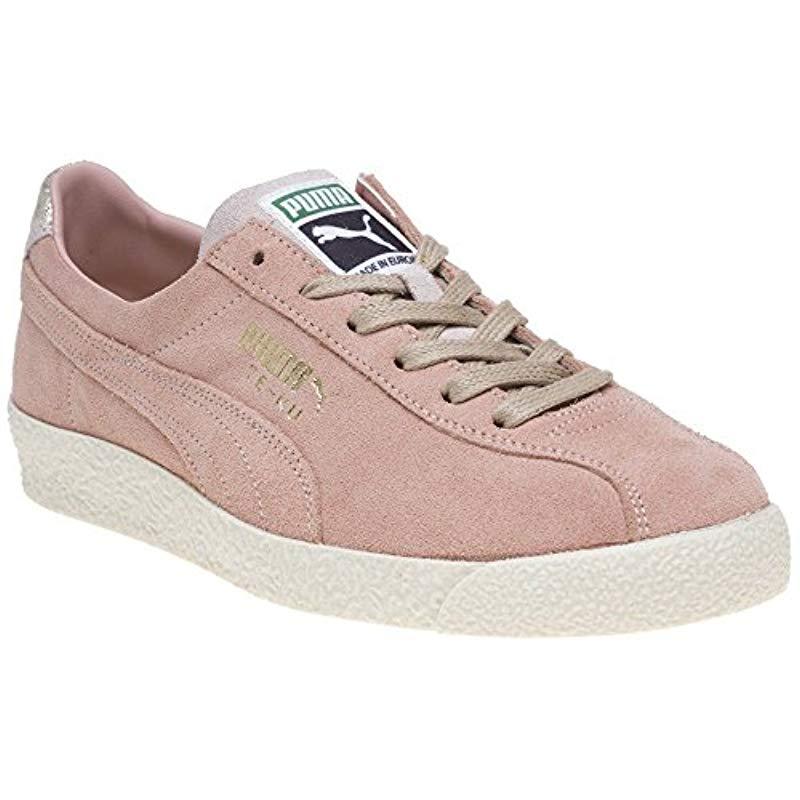 puma suede trainers pink