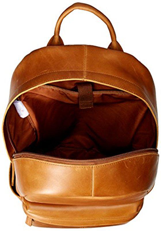 Timberland Tuckerman Leather Backpack in Cognac (Brown) for Men - Lyst