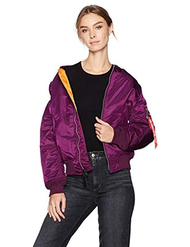 purple flight jacket