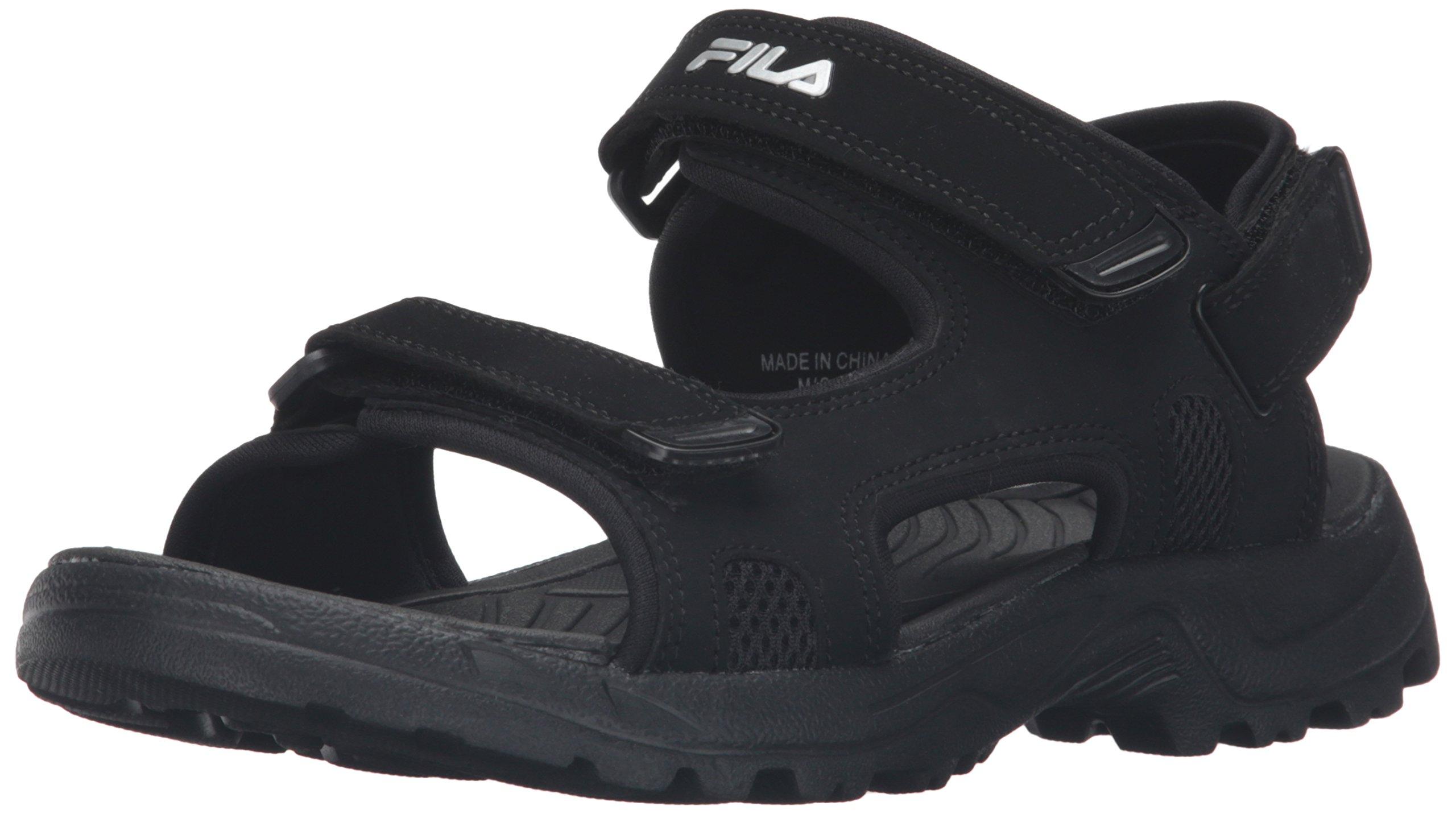 Fila Rubber Transition Athletic Sandal in Black/Black/Metallic Silver  (Black) for Men - Save 13% | Lyst