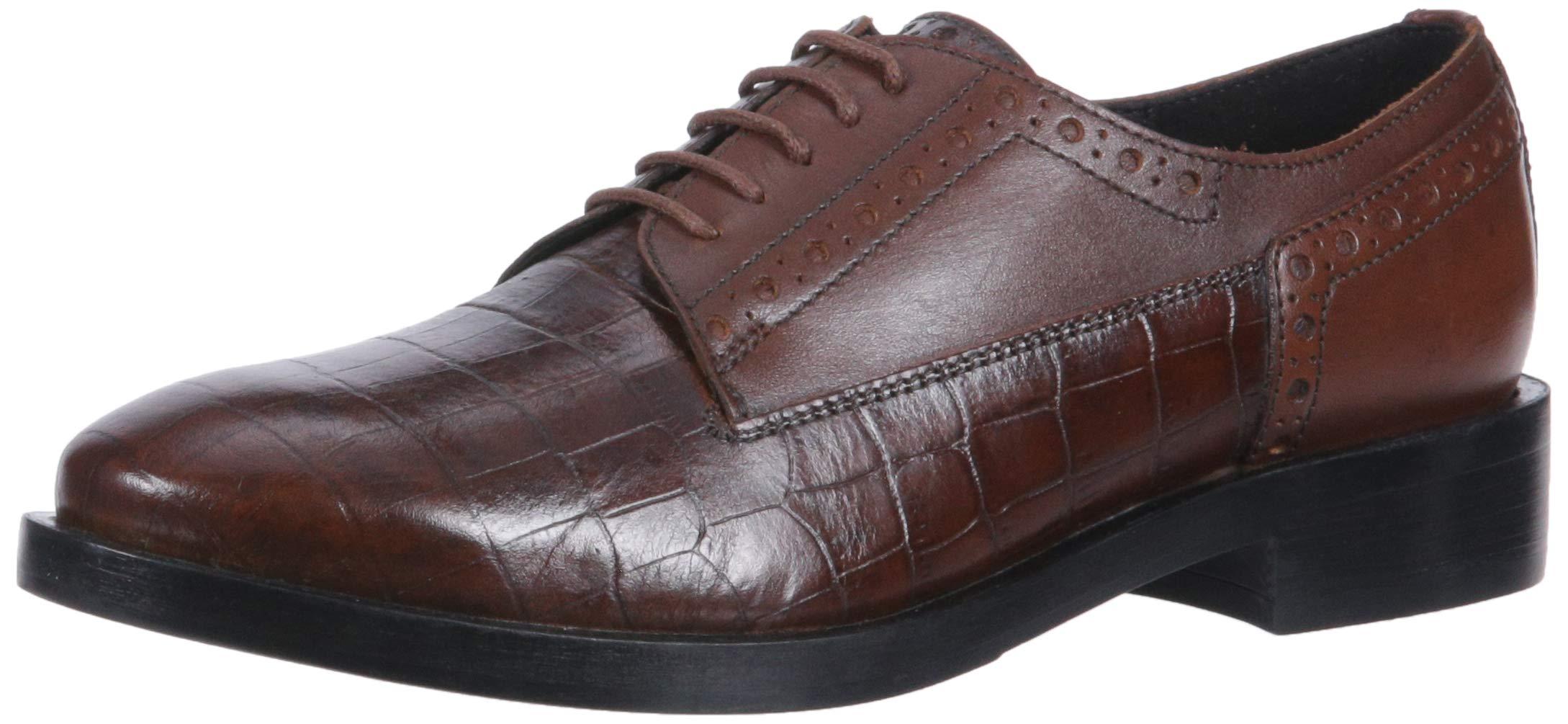 Geox Leather Brogue 11 Croc Embossed Dress Shoe Oxford in Brown Save