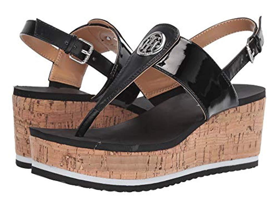 tommy hilfiger women's nhalia wedge sandals