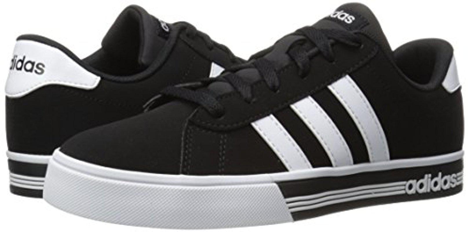 adidas Synthetic Daily Team Fashion Basketball Shoe in Black/White/Black  (Black) for Men - Lyst