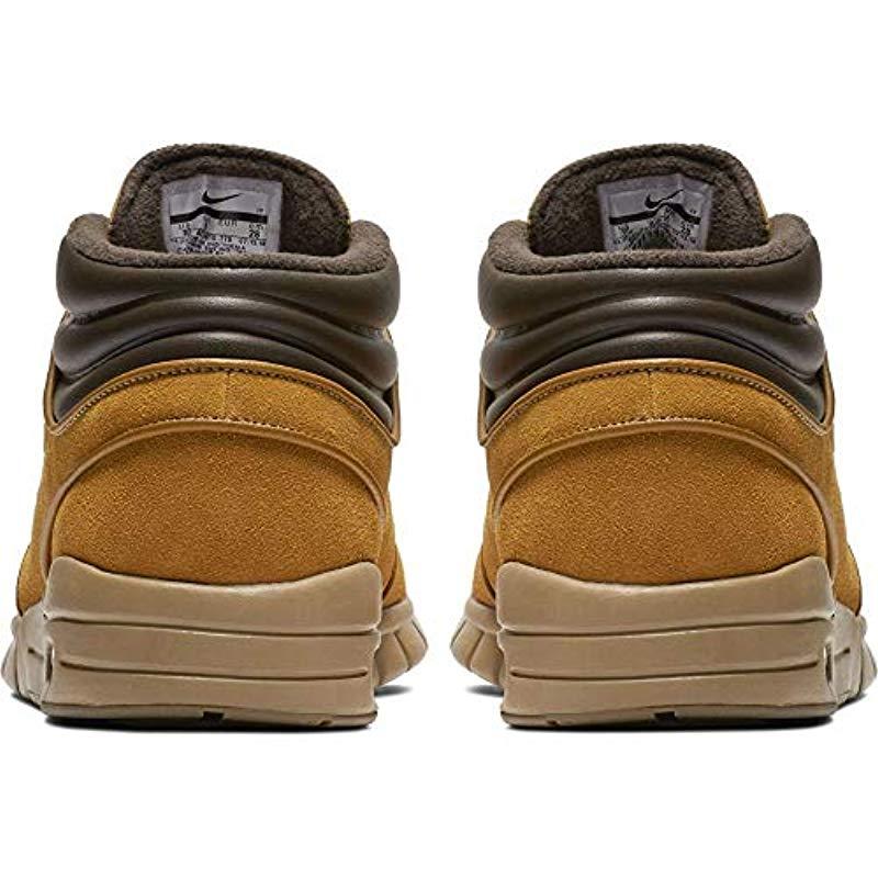 Nike Sb Stefan Janoski Max Mid Premium Skate Shoe in Brown for Men | Lyst UK