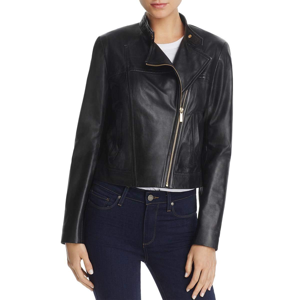 Michael kors women's leather jacket new arrivals