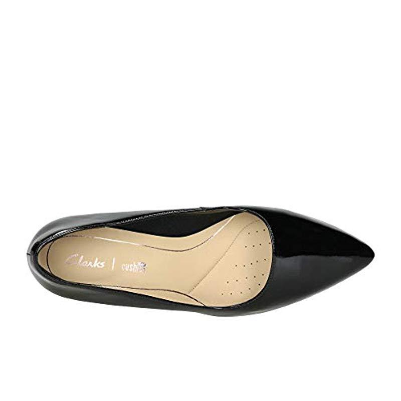 Clarks S Black Patent Leather 'laina Rae' High Stiletto Heel Court