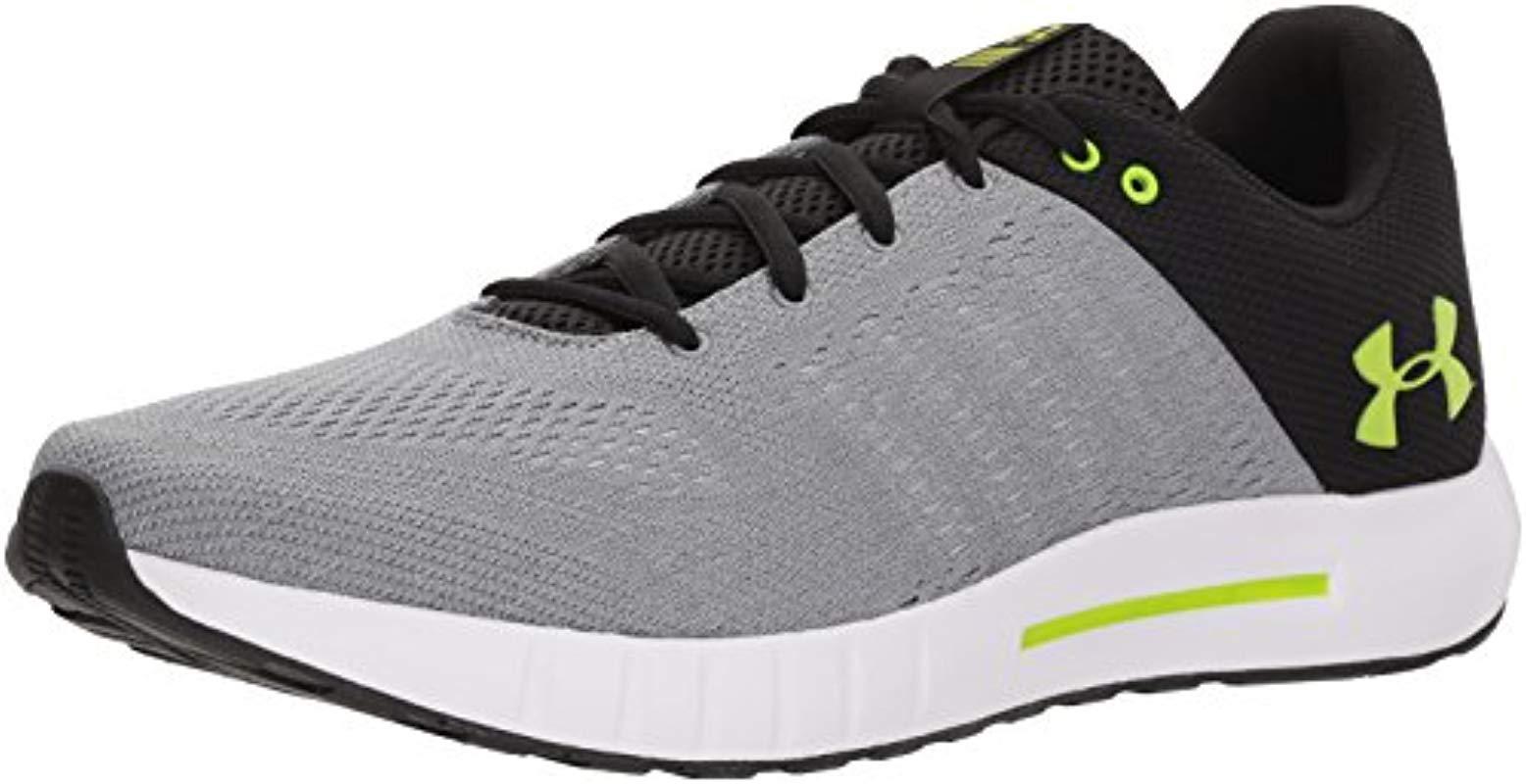 Under Armour Ua Micro G Pursuit Running Shoes in Gray for Men - Lyst