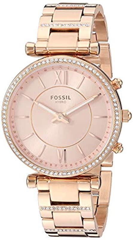 fossil smart watch pink