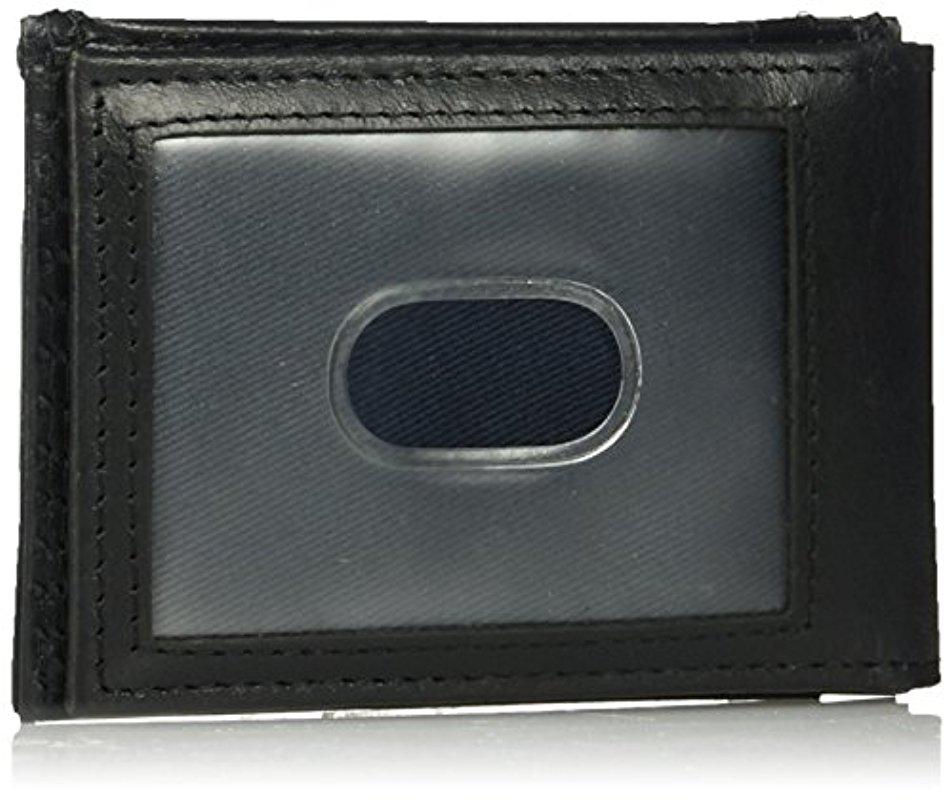 Nautica Rfid Blocking 100 Leather Front Pocket Wallet in