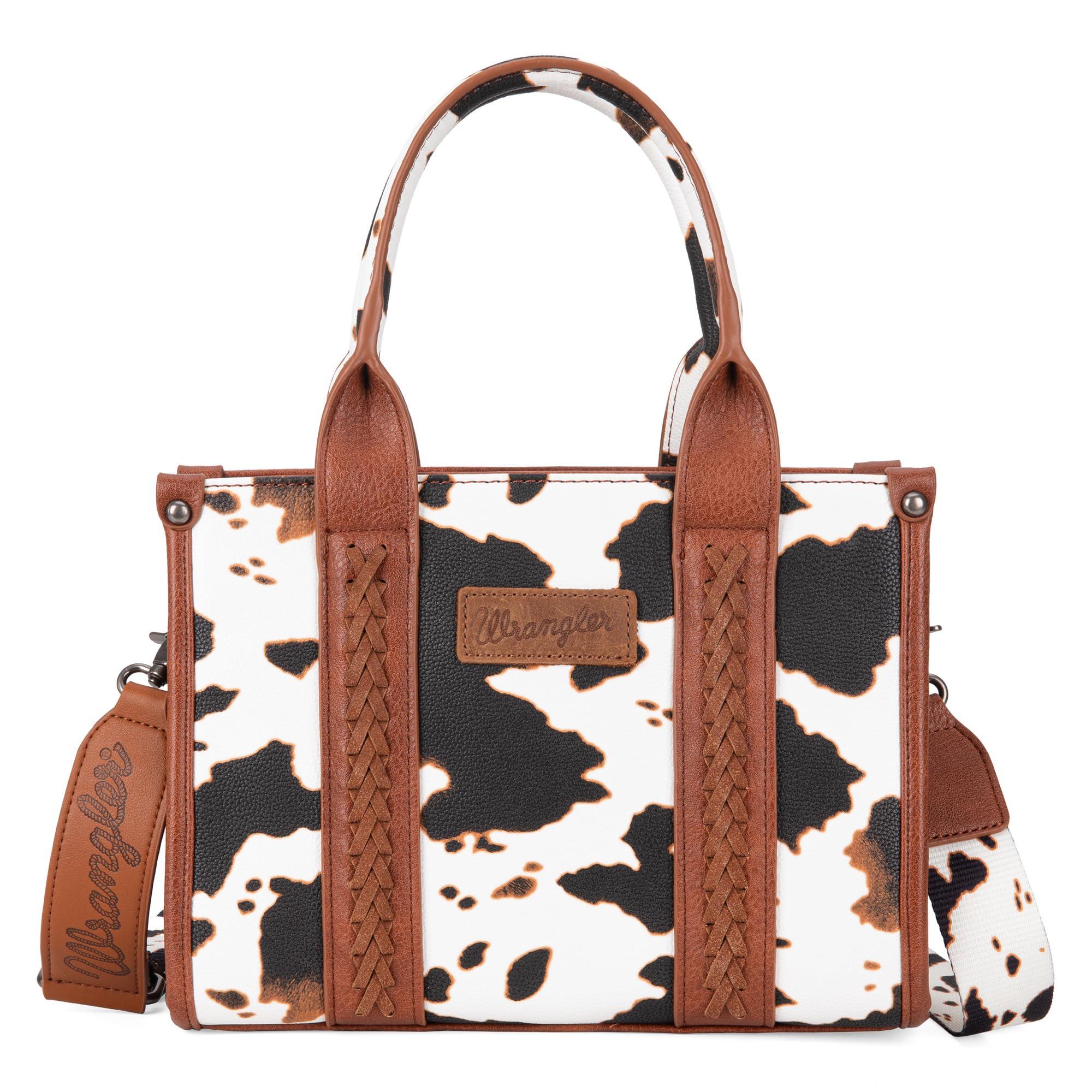 Cow print crossbody bag discount