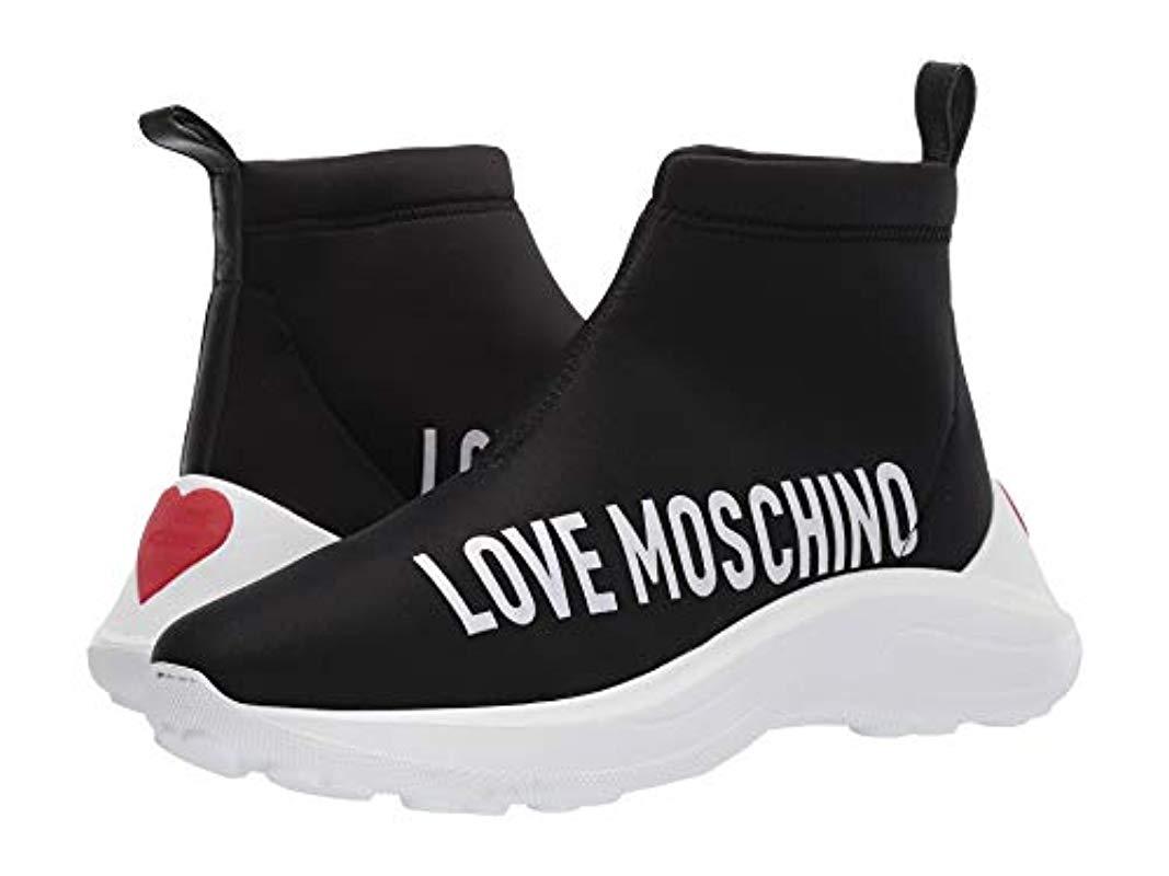 Love Moschino Synthetic Boot Sock 