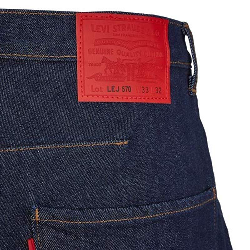 LEJ 570 Baggy Taper Jeans Rinse Denim da Uomo di Levi's in Blu | Lyst