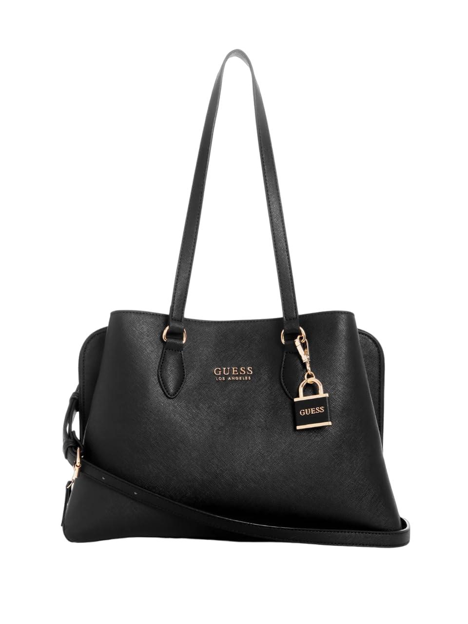 Guess Hartland Satchel in Black Lyst UK