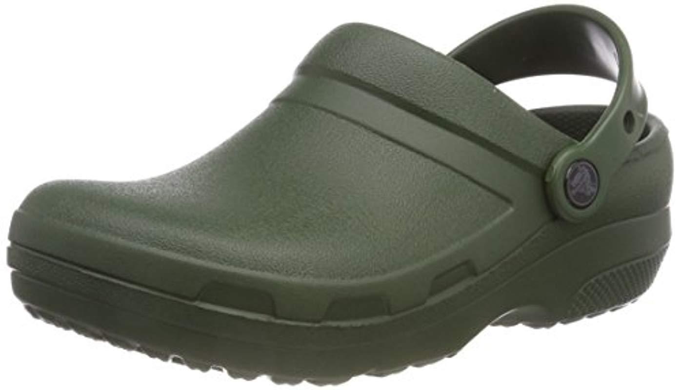 Dark green crocs sales