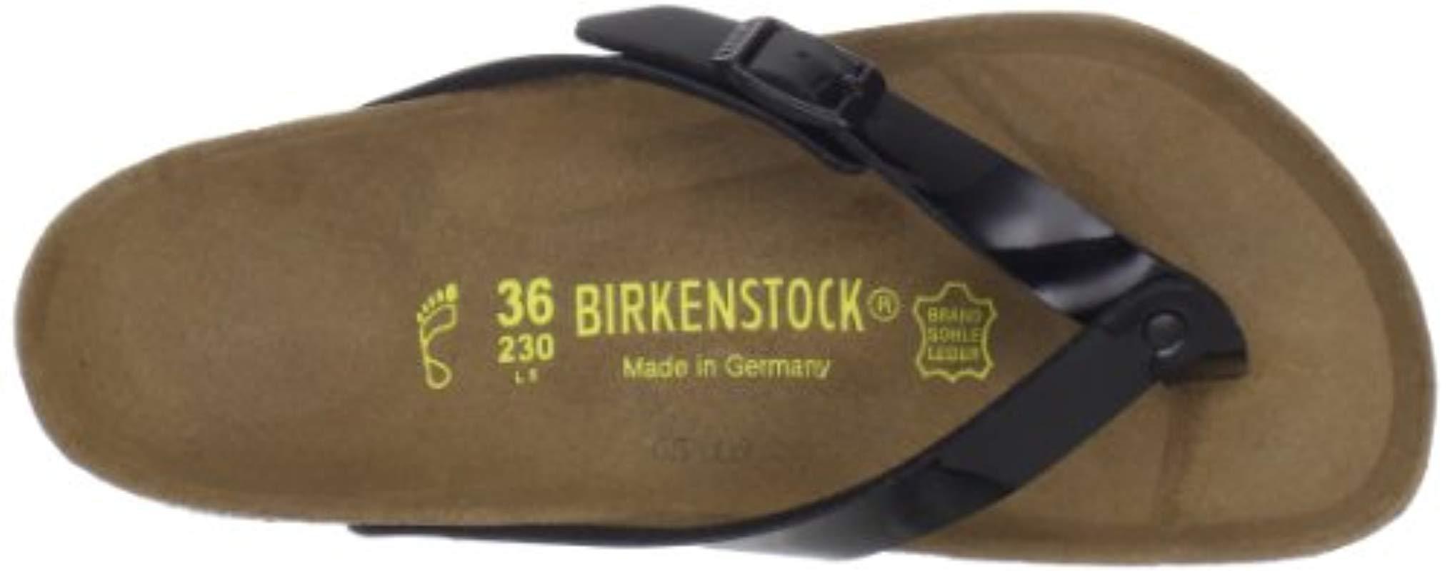 Birkenstock Adria Thong Sandal in Black | Lyst