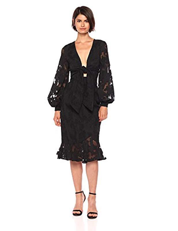 finders keepers midnight midi dress