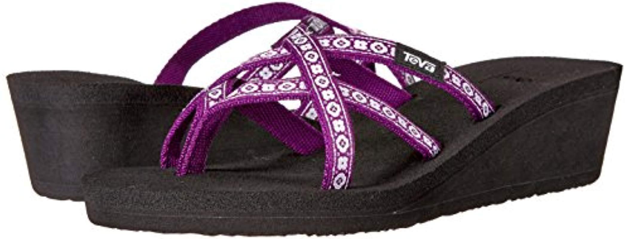 dark purple flip flops