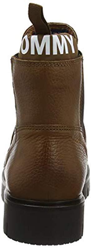 tommy hilfiger padded tongue chelsea boot