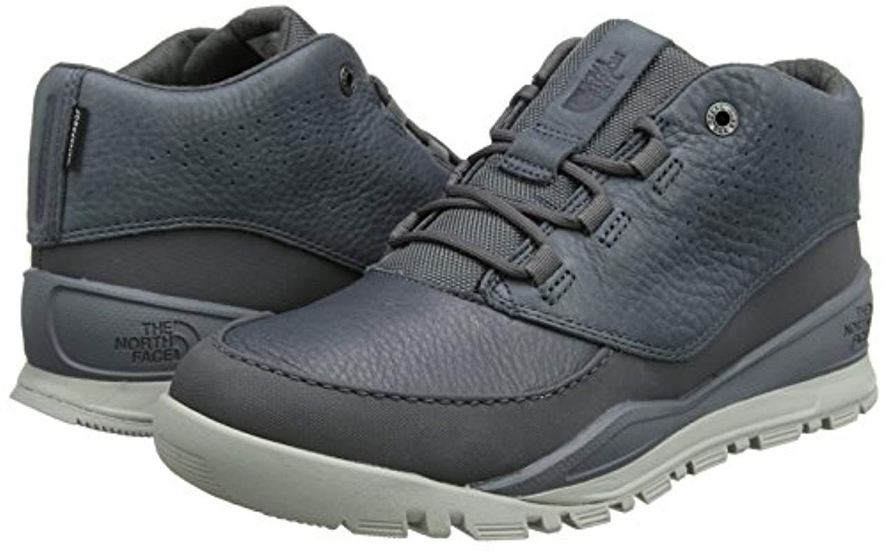 The North Face Leather Edgewood, Chukka Boots, in Grey for Men | Lyst UK