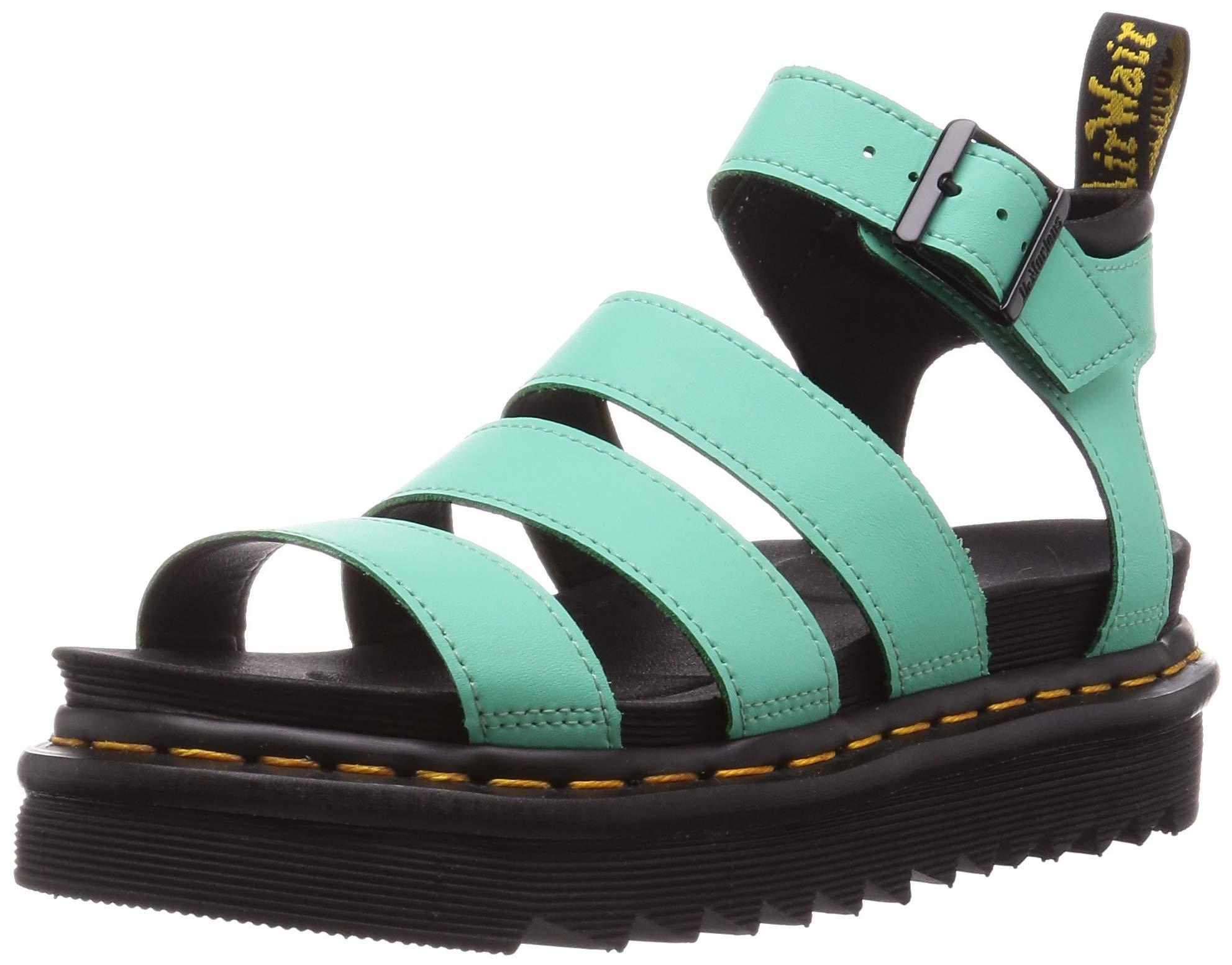 Dr. Martens Leather Blaire Sandal in Green - Lyst