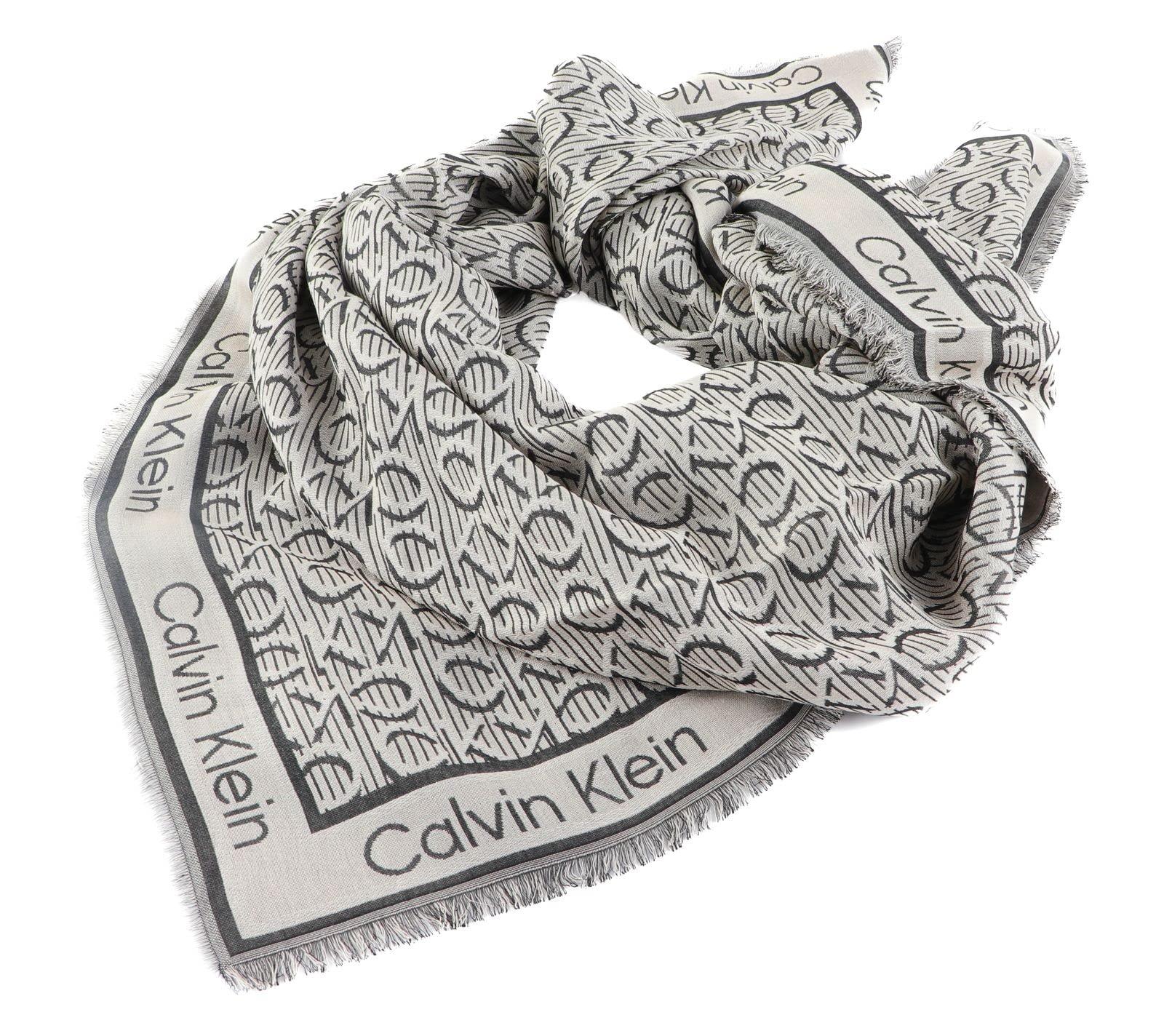 Calvin Klein Monogram Jacquard Tuch 120 cm in Mettallic | Lyst DE