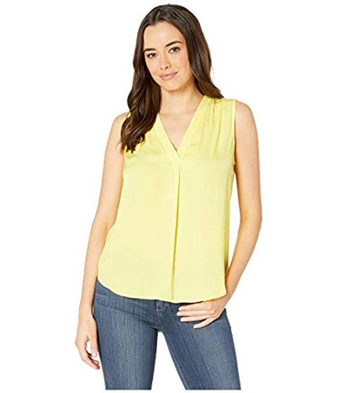 vince camuto yellow blouse