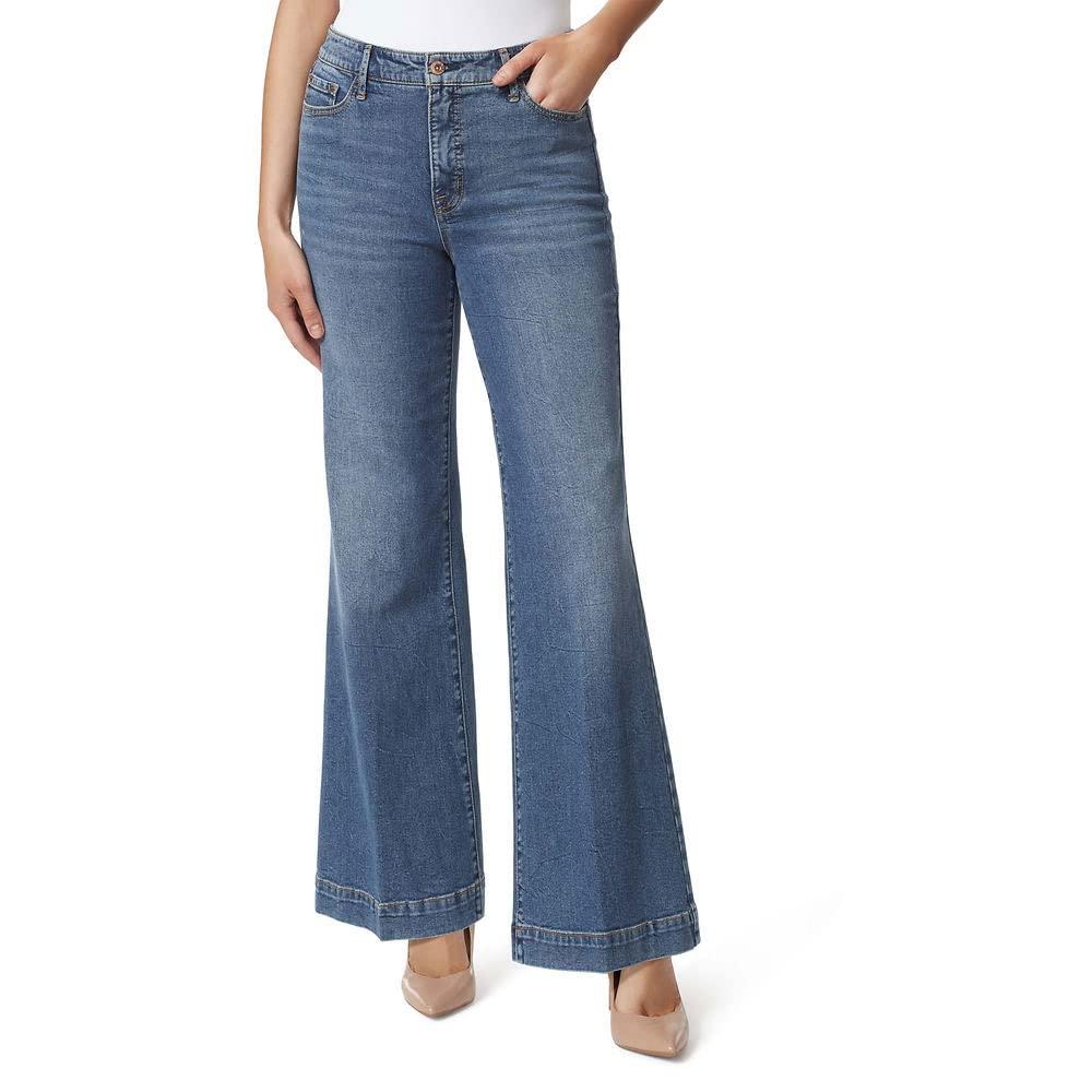 Jessica Simpson Plus Size True Love Trouser Wide Leg Jean in Blue | Lyst