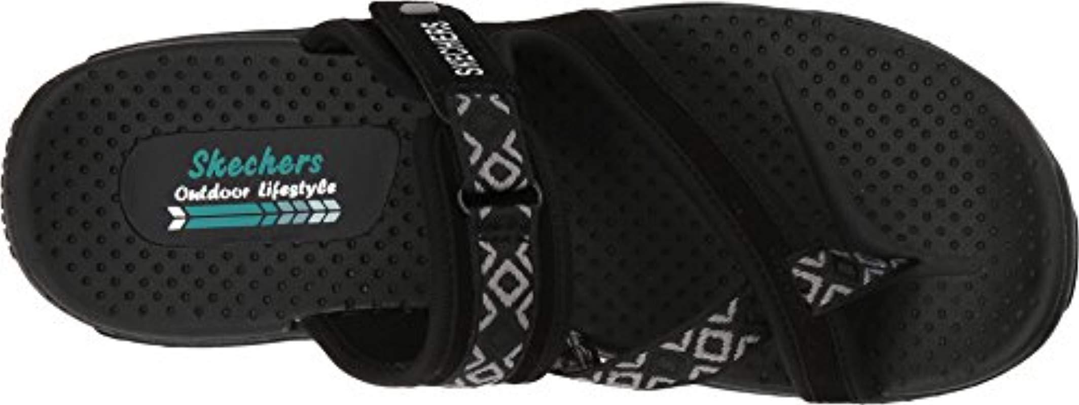 skechers women's reggae trailway flip flop