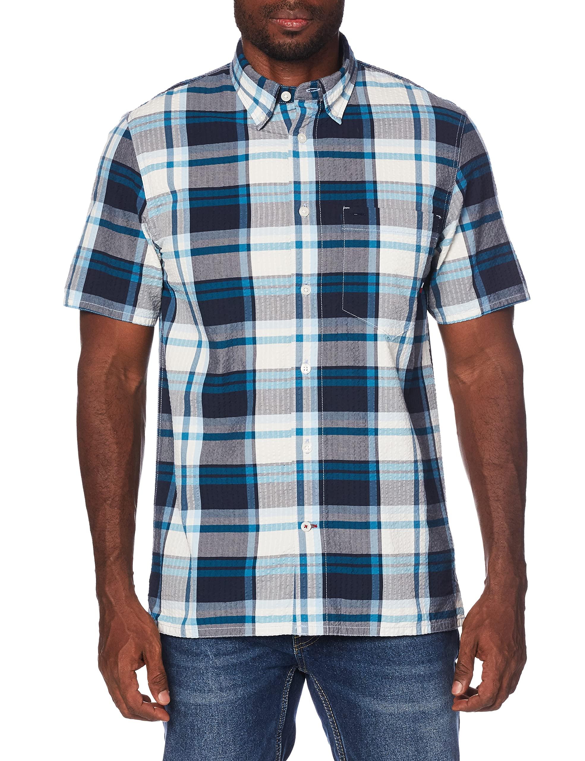 Chemise manches courtes pour homme Tommy Hilfiger pour homme en coloris  Bleu | Lyst