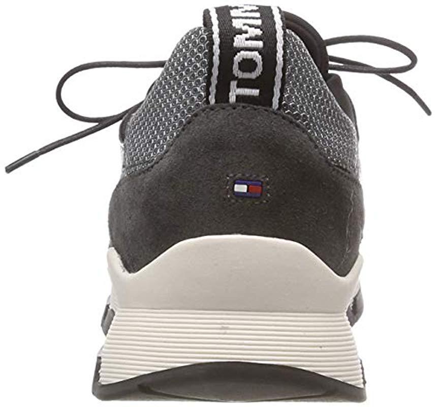 tommy hilfiger cool leather debossed sneaker