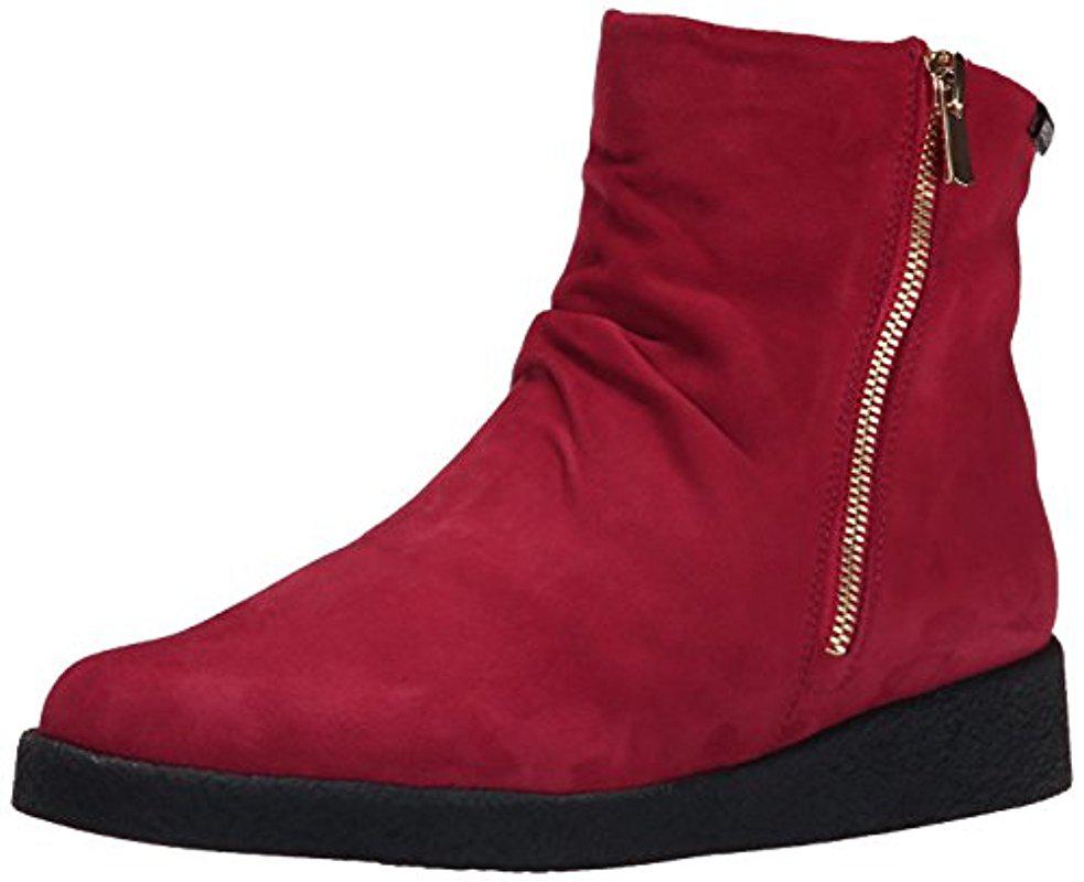 Mephisto Leather Cassandra Boot in Red 