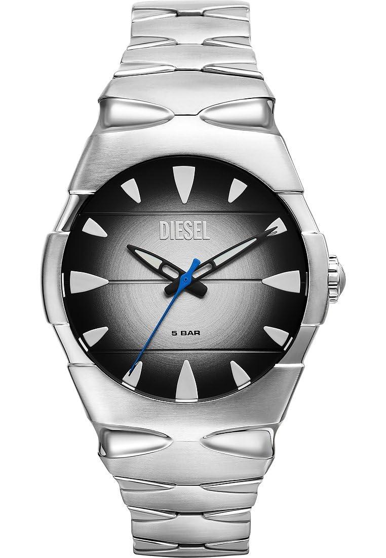 Quartz Watch Uhren Diesel Amazon Diesel Men Scraper Octagon Blue