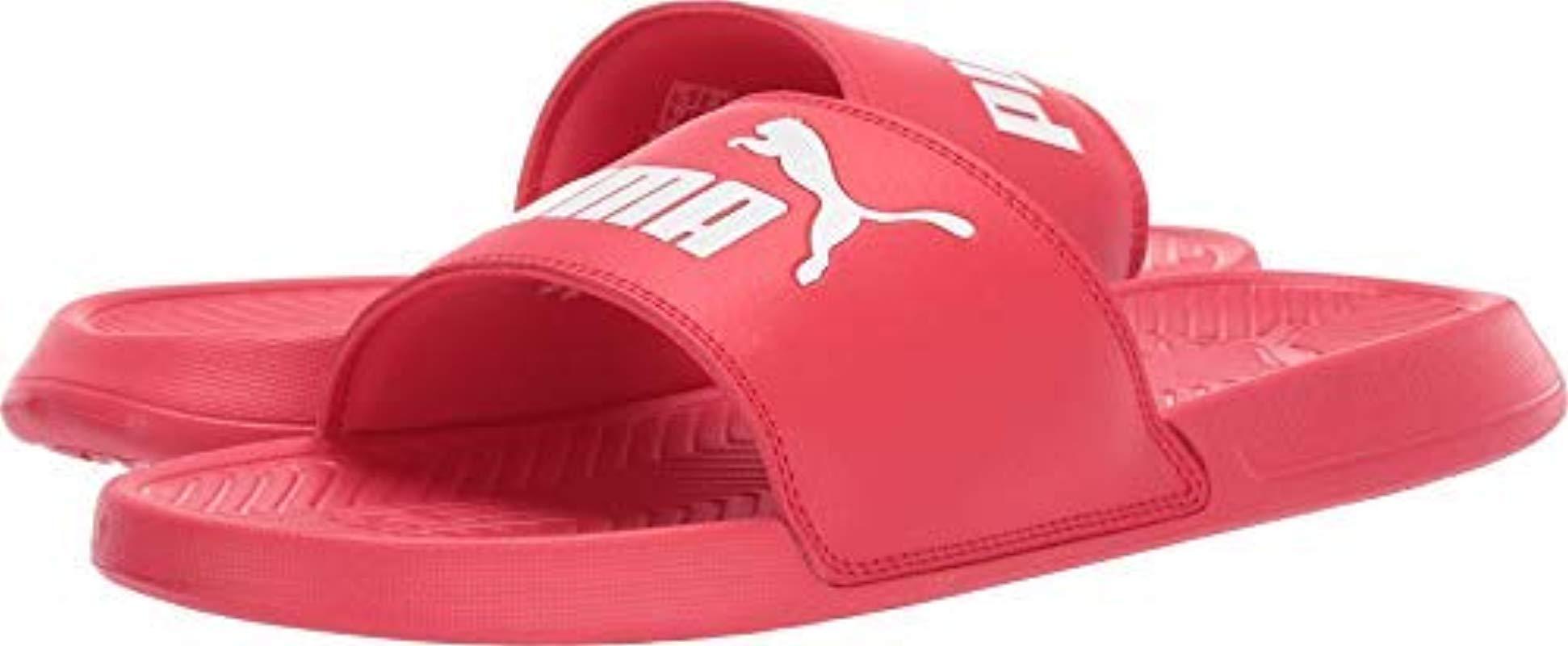 puma maroon slides