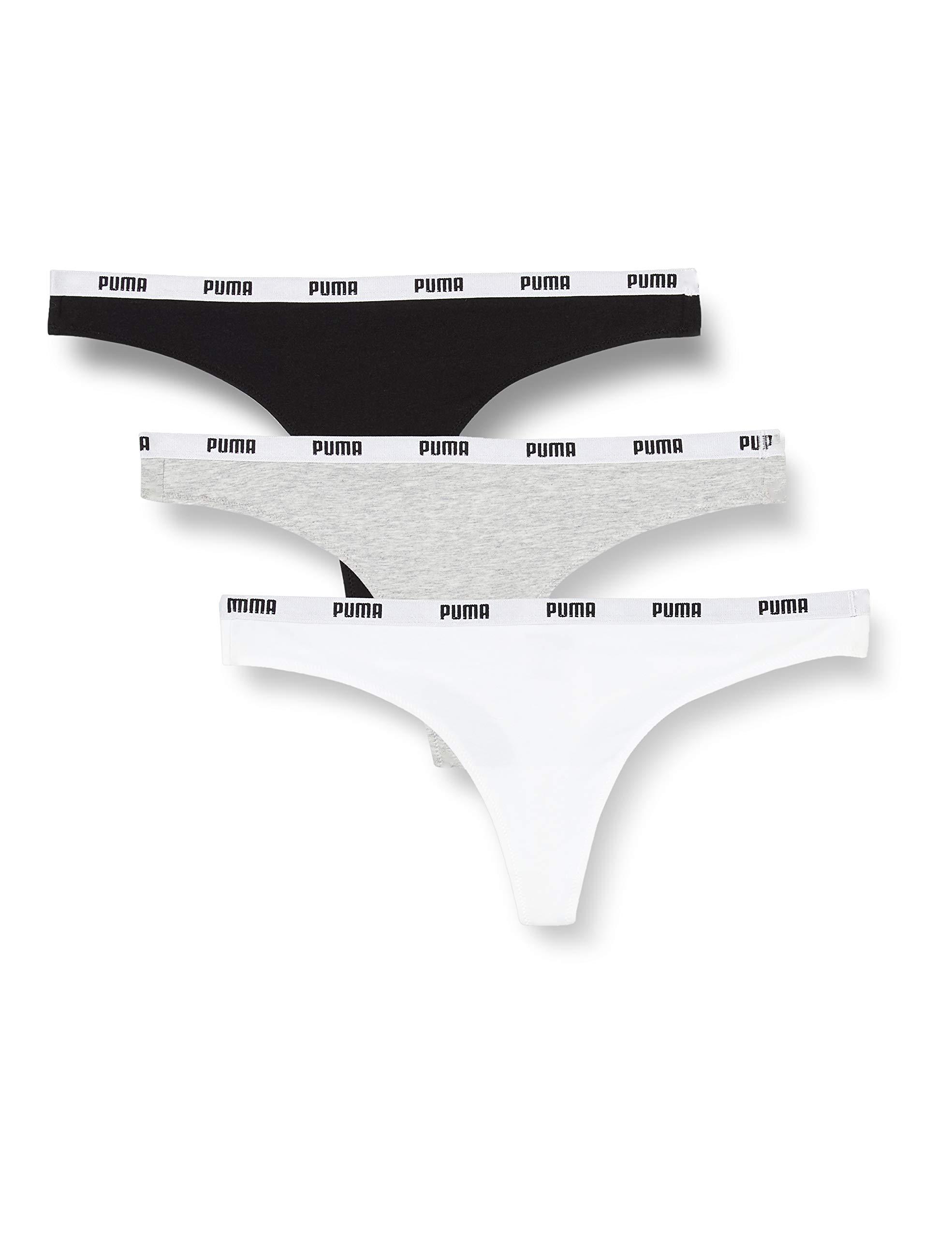 PUMA Cotton Underwear-string-thong in White / Grey / Black (Black) - Save  74% - Lyst